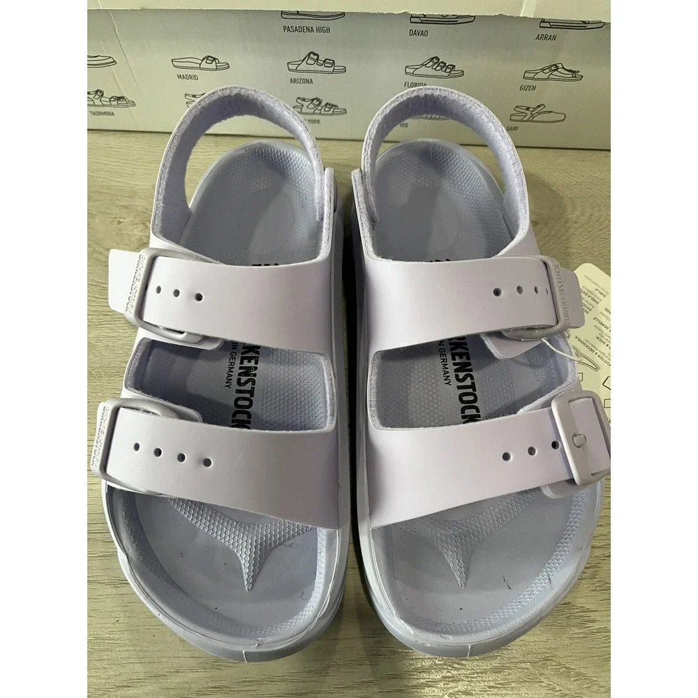 Birkenstock Kids Mogami Adjustable Strap Closure Sandals Icy Purple Size 30 / 12
